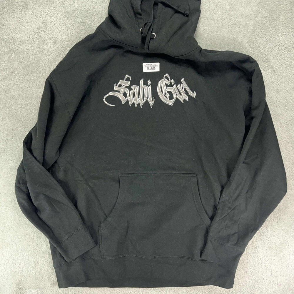Ayra Starr Sabi Girl Hoodie Pullover Graphic‎ Print Black Sweatshirt 2XL NWOT